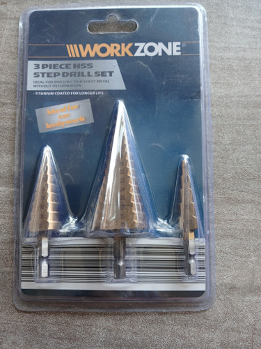 ست مته کاجی مخروطی۳عددی WORK ZOON